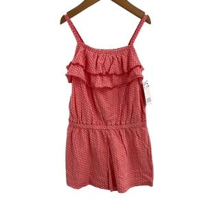 Harper Canyon Pink‎ Patterned Romper 5 New